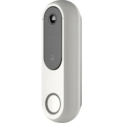 Image de DORO Hemma Doorbell Sonnette Connectée Pour Seniors Sans Fil Avec Caméra Connexion Wifi Fonction Alarme Compatible Smartphone ou Tablette Facile À Installer Carillon Inclus