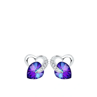 Image de Elli HERZ Liebe Boucles d&#039;oreilles, Femme, Taille: One Size, Violett