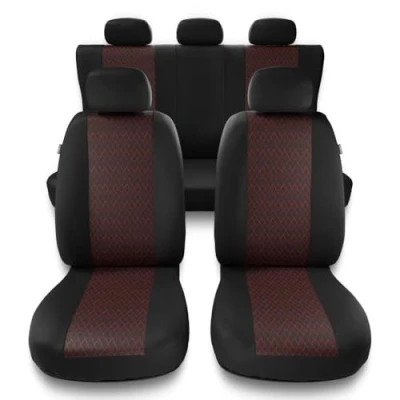 Image de Mossa Housses de siège adaptées pour Citroen C3 I, II, III (2002 2019) Housse Siege Voiture universelles Couverture PF RD