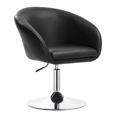 Image de WOLTU BH24sz 1,1 X Fauteuil de Bar réglable en Hauteur siège Similicuir, Tabouret Rotatif avec Dossier,Noir