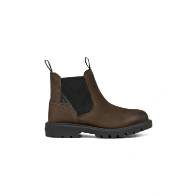 Image de Geox J SHAYLAX Boy A Botte Chelsea, Coffee/Black, 33 EU