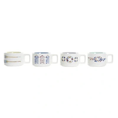 Image de Ensemble de tasses Ã cafÃ© DKD Home Decor Multicouleur Dolomite (260 ml)