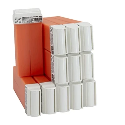 Image de EpilWax Roll On Cire Epilation à l&#039;Argan Jambes, Aisselles, Corps Facile étaler et Retirer Lot de 12 Recharges/Cartouches 100 ml