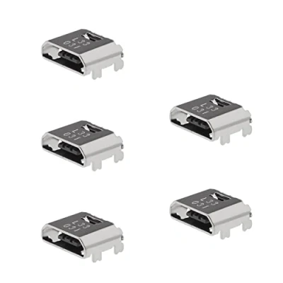 Image de eMagTech 5 Pièces Port de Charge Micro USB Dock Connector Replacement Bloc Plug Compatible avec Samsung Galaxy Tab A/Tab E/Core Prime