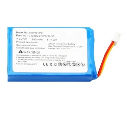 Image de Fayerkar Convient pour la batterie audio Bluetooth B&amp;O Beoplay P2 (lithium polymère 7,4 V 1100 mAh)