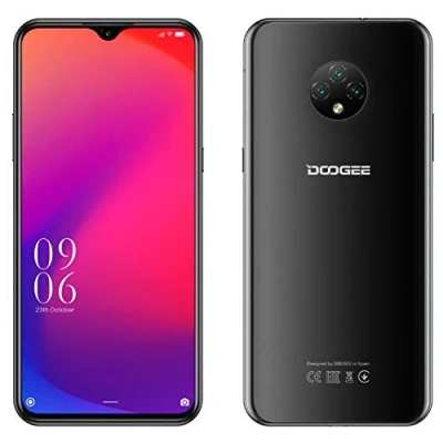Image de 4G Smartphone Android 10 (2020), DOOGEE X95 Telephone Portable Debloqué, Ecran 6.52’’ HD + Waterdrop, Batterie 4350mAh Charge Rapide, 2Go+16Go, 13MP+2MP+2MP+5MP, GPS Reconnaissance de Visage Noir