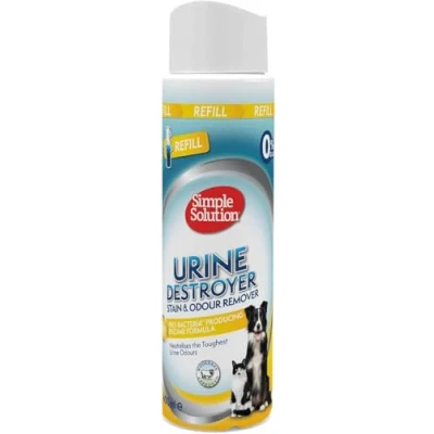 Image de Simple Solution Nouvelle Technologie de pulvérisation Recharge Destructeur d’Urine Détachant et Anti Odeur pour Animaux Compagnie avec Pouvoir nettoyant Pro bactéries 400ml