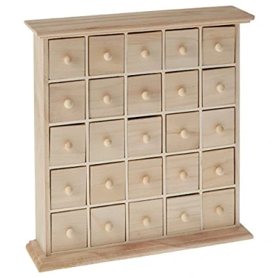 Image de Artemio 14001073 Meuble 25 Tiroirs en Bois a Décorer Beige Taille Unique