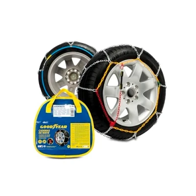 Image de Goodyear GODKN070 Châines à neige avec tendeur de chaîne instructions montage, étui Acier