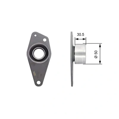 Image de GATES FleetRunner Micro V Stretch Fit T42088 Poulie renvoi/transmission, courroie de distribution RENAULT: Rapid, Super 5 3/5 portes, CLIO 1