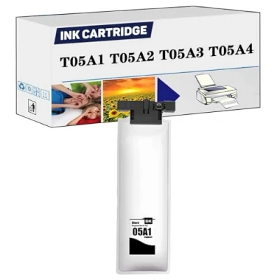 Image de PUCIO Compatible pour Epson T05A1 T05A2 T05A3 T05A4 CARTRIDE Ink High CAPITY 420 ML Remplacement À Utiliser avec WF C878R C878RDWF C879R Black*1