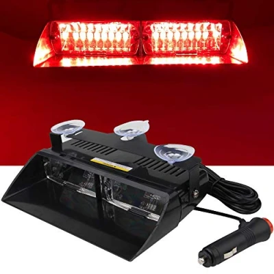 Image de yifengshun rouge LED application de la loi d&#039;urgence balise danger stroboscopique lumières haute luminosité 16 12 V voyant d&#039;avertissement pour camion remorque Interio