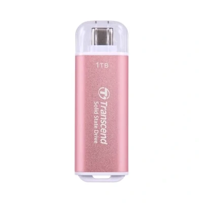 Image de Transcend Portable SSD ESD300P 1TB USB Type C 10Gbps PS4/PS5 Compatible Pink TS1TESD300P
