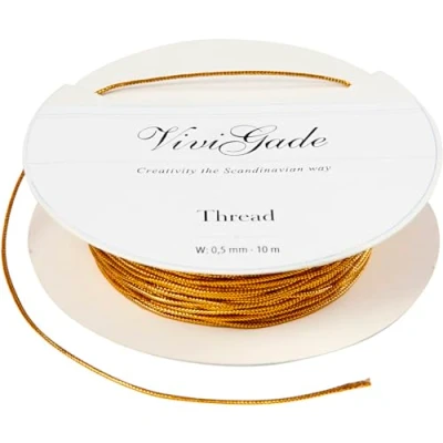 Image de Cordelette lurex 0,5 mm Or 10 m