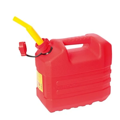 Image de EDA Jerrican Essence 10 L avec Bec Verseur Rigide Homologué pour Carburant et Hydrocarbures 32,1 x 17,8 30,1 cm Rouge