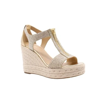 Image de Michael Kors Berkely Espadrilles, Femme, Taille: 39, Gold coloured Textile