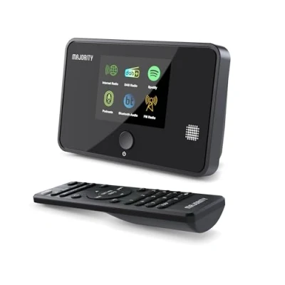 Image de Adaptateur Radio Internet avec Dab, Dab+ et FM Spotify, Connectivité Bluetooth, Remote, Optical &amp; Line Out Outputs Majority Robinson 2