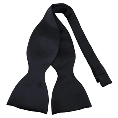 Image de TigerTie soi même nouer N ud papillon aus 100% Polyester, couleur noir qualité en satin + boîte avec instructions