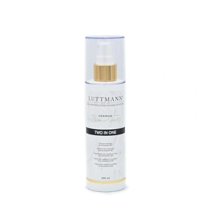 Image de LUTTMANN® Two In One spray 200 ml Traitement capillaire en à 2 phases sans rinçage avec provitamine B5 pour extensions, perruques, postiches et toutes les extensions de cheveux German Premiu