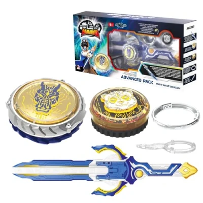 Image de Infinity Nado toupie pour Enfants Jouets métalliques garçons, Battle Tops Launcher, Spinning à partir de 5 6 7 8 9 10 11 12 Ans, Advanced Pack Fury Wave Dragon