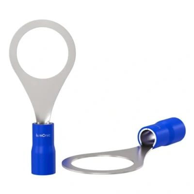 Image de Lumonic 25x cosse à oeillet M10 partiellement isolée 1,5 2,5mm² I bleu Set de cosses, oeillets M10, cosses oeillet, coss