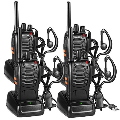Image de Nestling 4PCS Talkie Walkie 16 Canaux CTCSS/DCSTalkie Rechargeable 1500mAh Radios Portée 1 3 km, pour Survie sur Le Terrain Camping,Randonnées