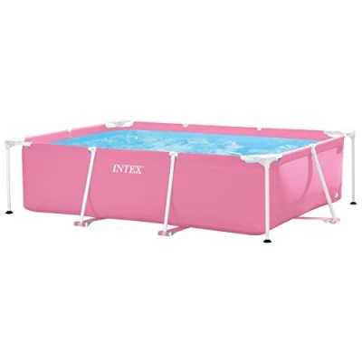 Image de Piscine Intex 220 x 150 60 rose à cadre rectangulaire