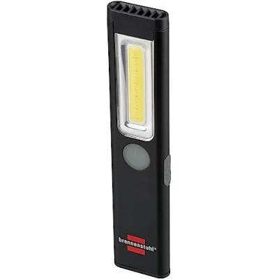 Image de Brennenstuhl lampe de poche LED PL 200 AC/LED avec COB (200 lm, câble charge USB C, durée d&#039;éclairage jusqu&#039;à 12 h, d&#039;inspection aimant et clip)
