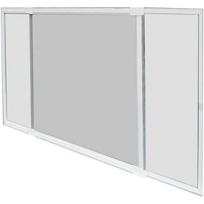 Image de Schellenberg 50810 Insectstop Slide Moustiquaire coulissante pour fenêtres avec volet roulant cadre en aluminium ajustable extensible 142 x 50 cm