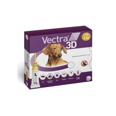 Image de Vectra 3D Chien (1,5 4) plaq/4 Sol ext CEVA