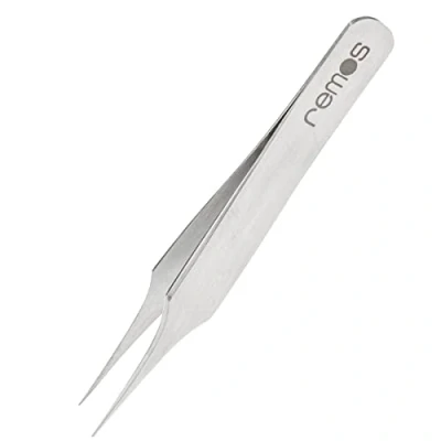 Image de REMOS Mini pincette à échardes en acier inoxydable pointe extra fine 6 cm