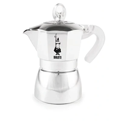Image de Cafetière Bialetti Dama Pure Ice, 3 tasses, ne convient pas à l&#039;induction, tasses (159 ml), aluminium