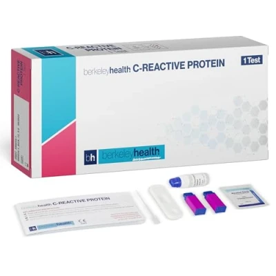 Image de Kit de Test à Domicile pour la Protéine C Réactive Berkeley Health Détecte (CRP) dans le Sang Total Rapide et 97,60% Précis Autonome Facile Suivre 1 Tes