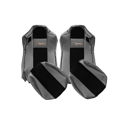 Image de F CORE Housses de Siege Camion compatibilité pour IVECO STRALIS S Way 03.19 03.21 Gris