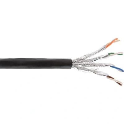 Image de InLine Câble en vrac 50 m SFTP, PiMF CAT 7a noir