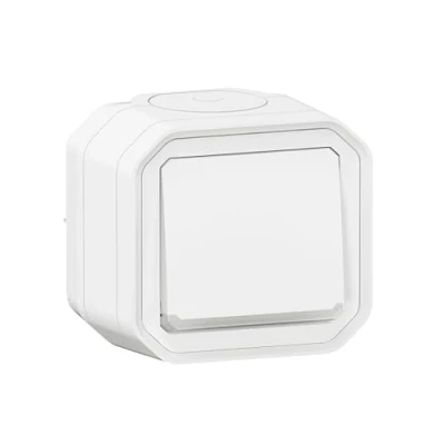 Image de bouton poussoir no lumineux blanc saillie legrand plexo 069762l