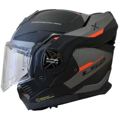 Image de LS2, Casque Moto modulable ADVANT X Oblivion Matt Black Titanium, L