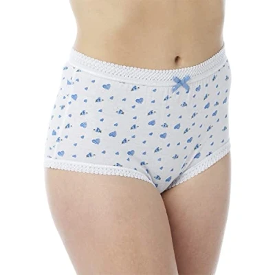 Image de Marlon Sofia Culotte Taille Haute Femme Lot de 3, Multicolore (Impression (Fond Blanc), 26 (Taille Fabricant : 24/26)
