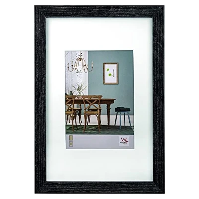 Image de walther design cadre photo gris foncé 15 x 20 cm avec passe partout, en bois Fiorito EF520D