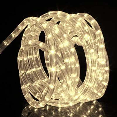 Image de Forever Speed 12 Mètres LED Tube Lumière lumineux, Tubes lumineux Extérieur et Intérieure pour Jardin, Noël, Mariage, Fête,Salle de Séjour, Tuyau Bande IP65,Blanc Chaud