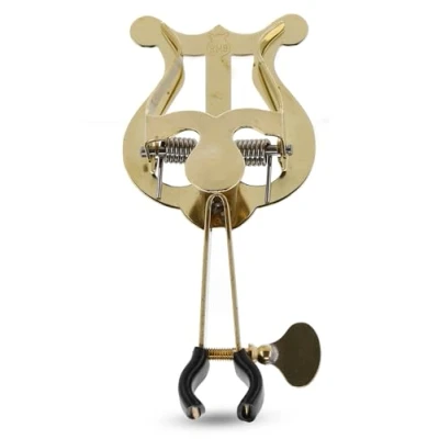 Image de GEWA Porte partitions de marche Trompette Laiton Petite Lyra 1 poussoir Avec pince