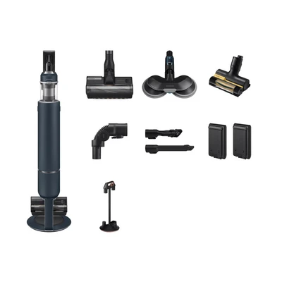 Image de Samsung VS20B95973B 2 in 1 stick vacuum Batterie Sec Sac à poussière 580 W Noir, Bleu, Chrome Neuf