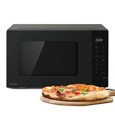 Image de Panasonic NN K36NBMEPG, Four à Micro Ondes gril, 24 Litres, Puissance 900W, 8 Programmes Automatiques, Cuisson combinée, Fonction Quick 30, Noir