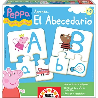 Image de Educa Puzzle éducatif Peppa Pig pour Apprendre l’Alphabet (réf. 15652 Espagnol)