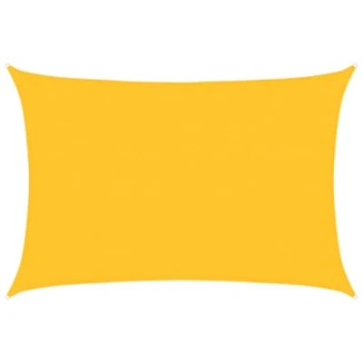 Image de vidaXL Voile d&#039;ombrage 160 g/m² rectangulaire Jaune 4x5 m PEHD, de Soleil, d’ombrage, Store Patio, Pare Soleil