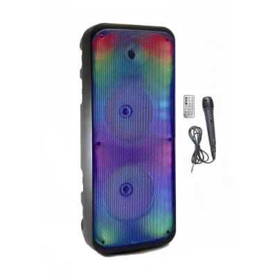 Image de Enceinte Karaoké lumineuse INOVALLEY KA25 FIRE Bluetooth V5.0 64 cm 850 W Noir Neuf