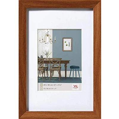 Image de walther design cadre photo chêne foncé 40 x 60 cm avec passe partout, en bois Fiorito EF460P