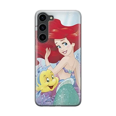 Image de ERT GROUP Coque de téléphone Portable pour Samsung S23 Original et sous Licence Officielle Disney Motif Ariel and Flounder 001 Parfaitement adapté à la Forme du Portable, en TPU