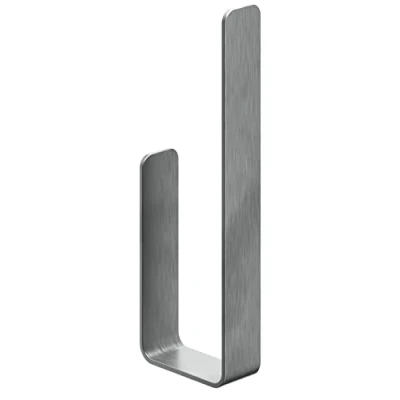 Image de WEISSENSTEIN Porte Rouleaux Papier WC Adhésif Toilette Mural en INOX Design Argent
