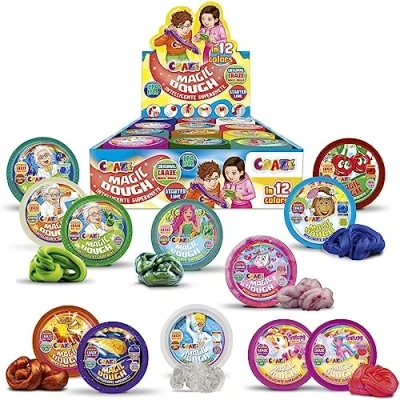 Image de MAGIC DOUGH Kinderknete Pâte à Modeler Magique Effets spéciaux, 15407, Multicolore, Présentoir